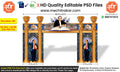 Dr. Babasaheb Ambedkar Jayanti Entry Arch Design | High-Quality Editable PSD File | Me Chitrakar | BAJBEK0325-2