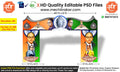Dr. Babasaheb Ambedkar Jayanti Entry Arch Design | High-Quality Editable PSD File | Me Chitrakar | BAJBEK0325-8