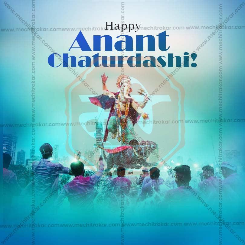 High-Quality Ananta Chaturdashi Festival Flyer in Marathi, Hindi, and English - Editable PSD  by Me Chitrakar