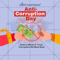 Premium International Anti-Corruption Day Marathi  editable Invitation in Marathi, Hindi, and English - Editable PSD and JPG by Me Chitrakar