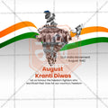 Kranti Din PSD celebration design