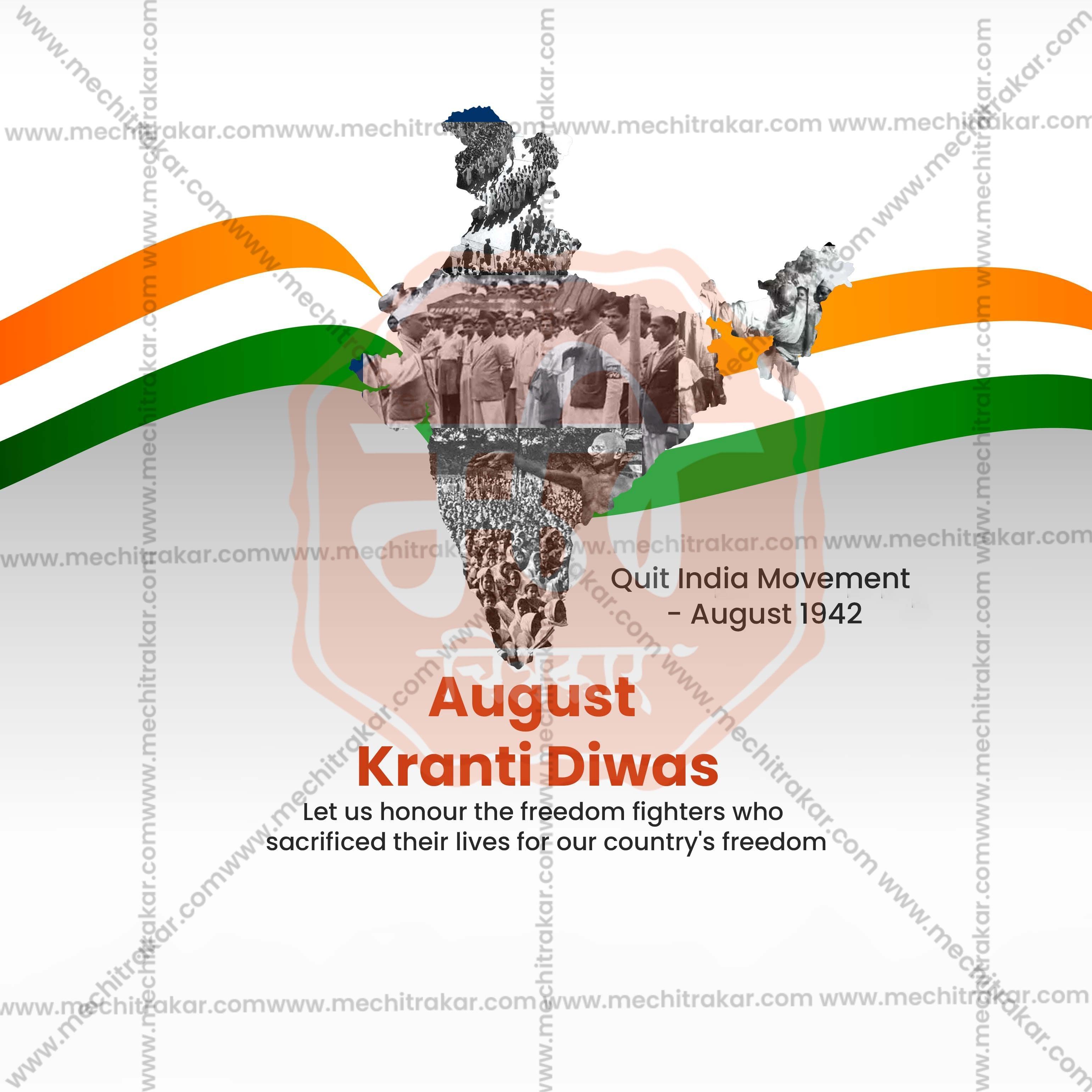 Kranti Din PSD celebration design