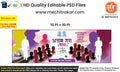 Birthday Wish Banner Marathi | Premium Editable PSD File - Mechitrakar | BWFB0425-3