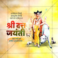 High-Quality Datta Jayanti editable Social Media Post in Marathi, Hindi, and English - PSD and JPG by Me Chitrakar