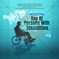 Professional International Day of Persons with Disabilities Template Design in Marathi, Hindi, and English - High-Quality Editable PSD and JPG by Me Chitrakar