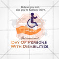Premium International Day of Persons with Disabilities editable Invitation in Marathi, Hindi, and English - Editable PSD and JPG by Me Chitrakar