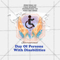 Beautiful International Day of Persons with Disabilities Event Poster in Marathi, Hindi, and English - High-Quality Editable PSD and JPG by Me Chitrakar