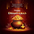 High-Quality Dhanteres Festival Flyer in Marathi, Hindi, and English - Editable PSD by Me Chitrakar