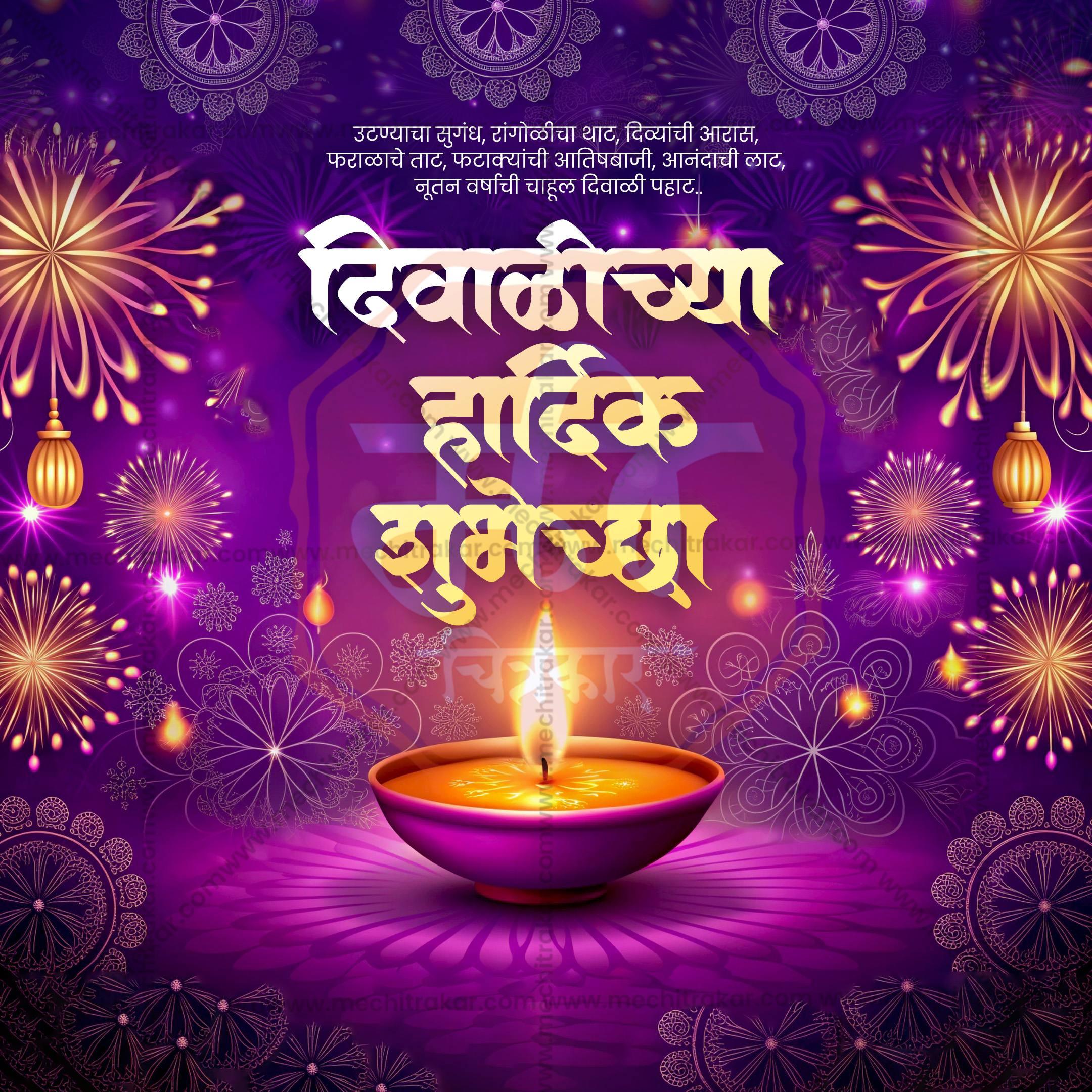Diwali Social Media Template | Marathi PSD | Me Chitrakar 1024-11