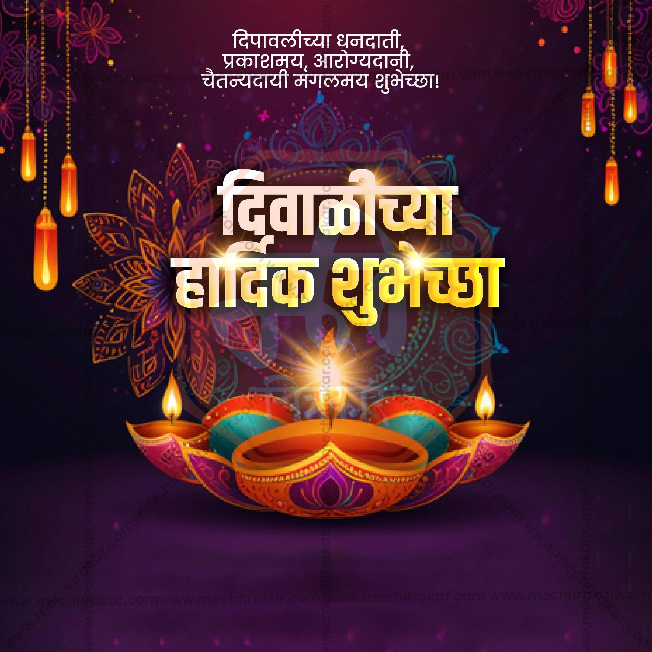 Diwali Social Media Template | Marathi PSD | Me Chitrakar 1024-15