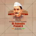 High-Quality Dr. Rajendra Prasad Jayanti editable Social Media Post in Marathi, Hindi, and English - PSD and JPG by Me Chitrakar