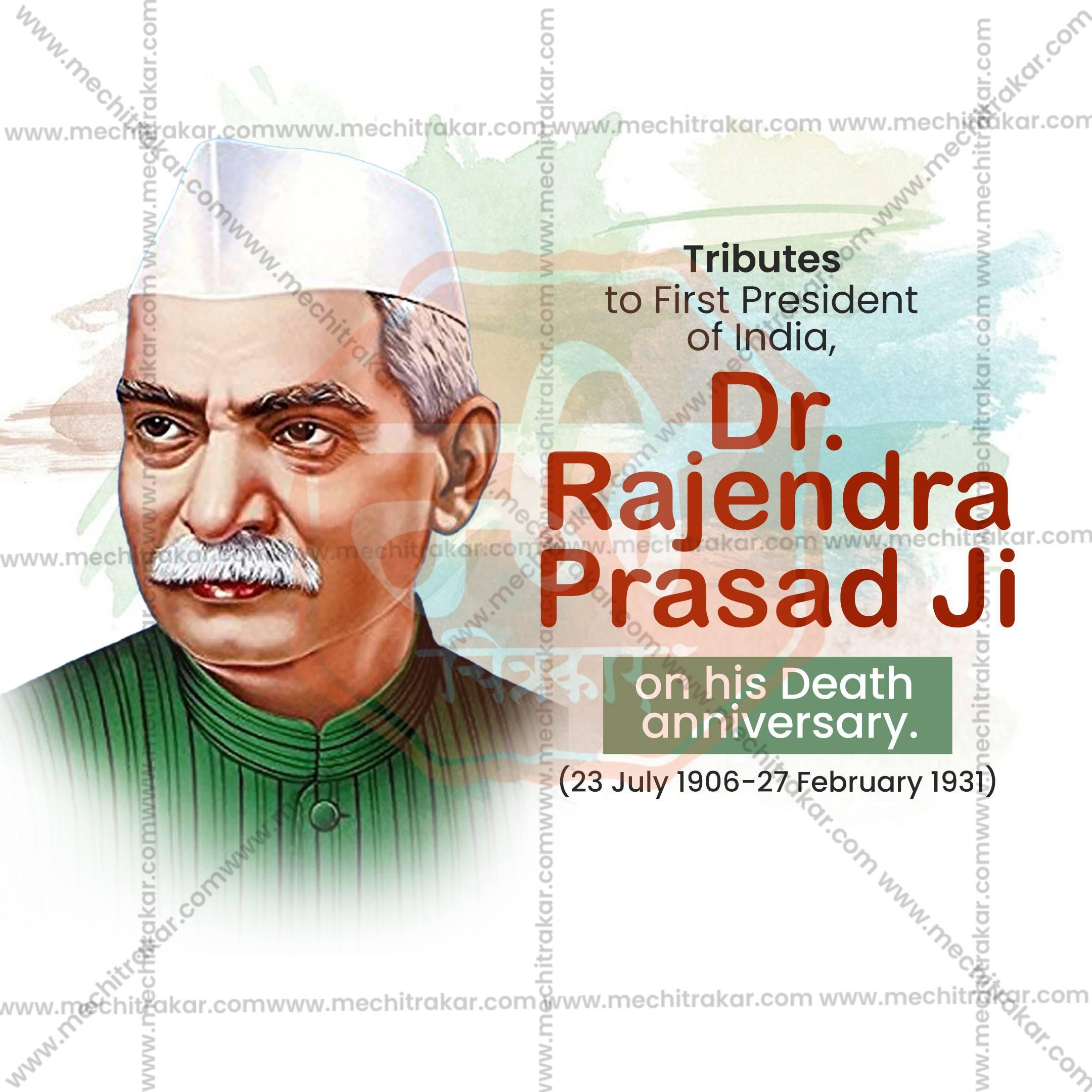 Dr. Rajendra Prasad Punyatithi Social Media Template | English PSD | Me Chitrakar 0225-1