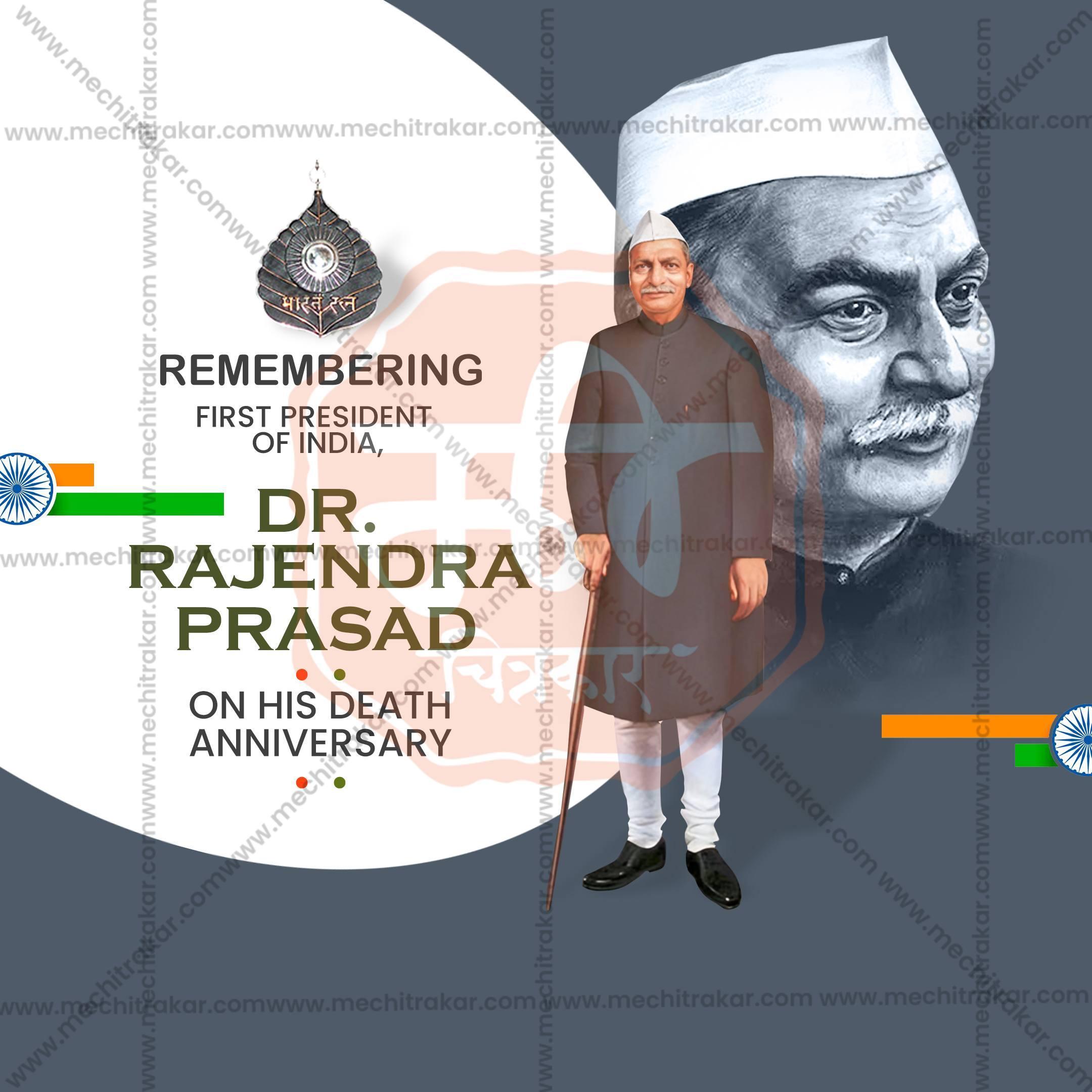 Dr. Rajendra Prasad Punyatithi Social Media Template | English PSD | Me Chitrakar 0225-7