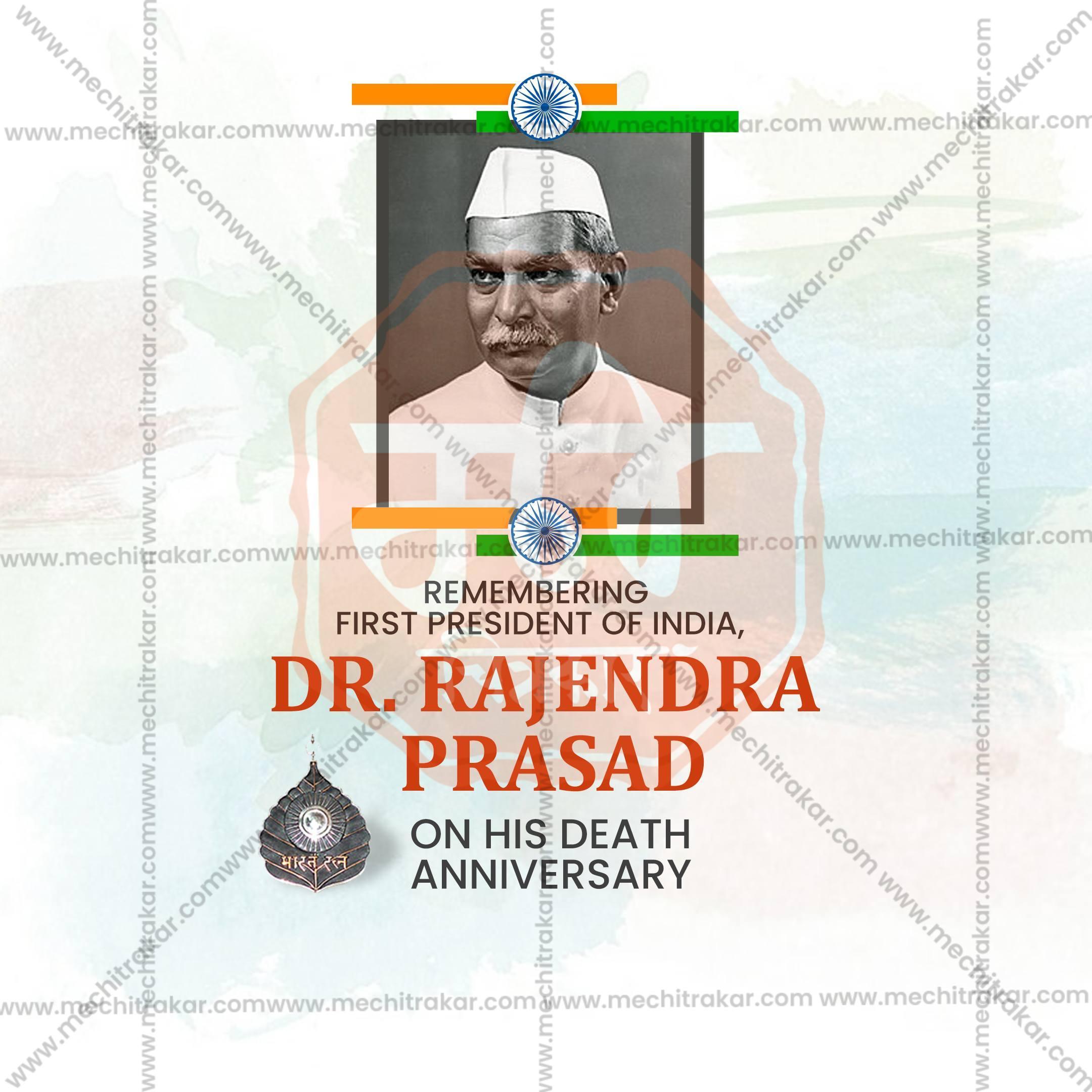 Dr. Rajendra Prasad Punyatithi Social Media Template | English PSD | Me Chitrakar 0225-8