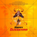 Elegant Dussehra Flyer Design in Marathi, Hindi, and English - High-Quality PSD  by Me Chitrakar