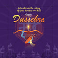 Premium Dussehra Festival Invitation in Marathi, Hindi, and English - Editable PSD  by Me Chitrakar