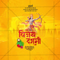 Professional Dussehra  Template Design for Social Media in Marathi, Hindi, and English - PSD  by Me Chitrakar