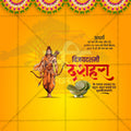 Attractive Dussehra  Festival Banner in Marathi, Hindi, and English - PSD  by Me Chitrakar