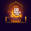 Professional Eid E Milad Template Design for Social Media in Marathi, Hindi, and English - PSD  by Me Chitrakar