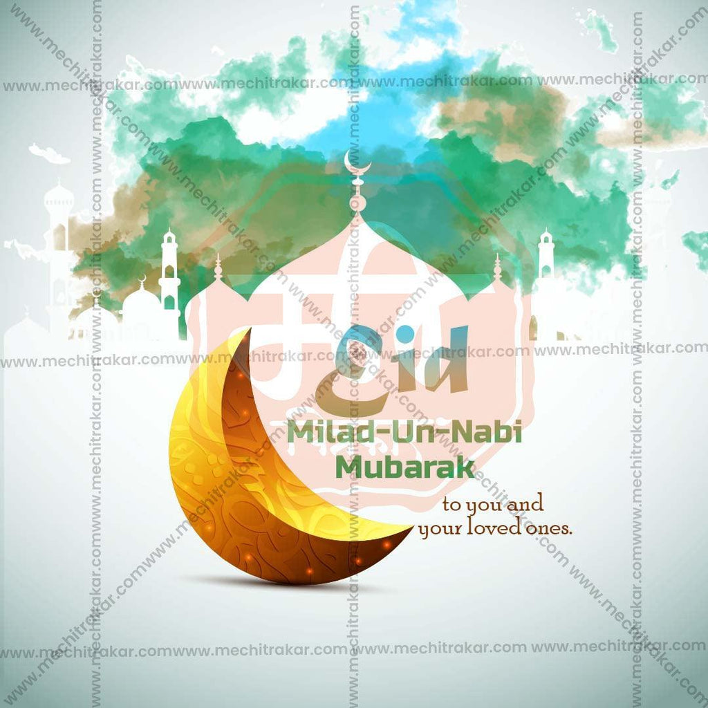 Elegant Eid E Milad Flyer Design in Marathi, Hindi, and English - High-Quality PSD  by Me Chitrakar