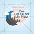 Beautiful Eid E Milad Event Poster in Marathi, Hindi, and English - High-Quality Editable PSD  by Me Chitrakar