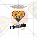 International Friendship Day graphic in PSD format