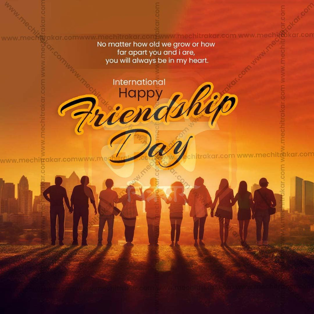 PSD design for International Friendship Day celebrations