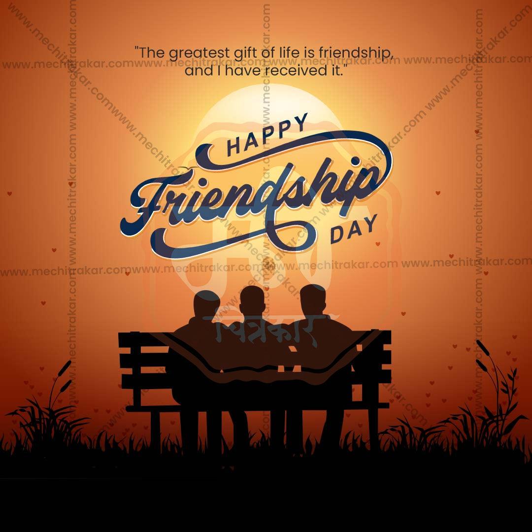 Editable International Friendship Day PSD file for social media
