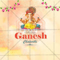Professional Ganesh Chaturthi Template Design for Social Media in Marathi, Hindi, and English - PSD  by Me Chitrakar