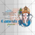Elegant Ganesh Chaturthi Flyer Design in Marathi, Hindi, and English - High-Quality PSD  by Me Chitrakar