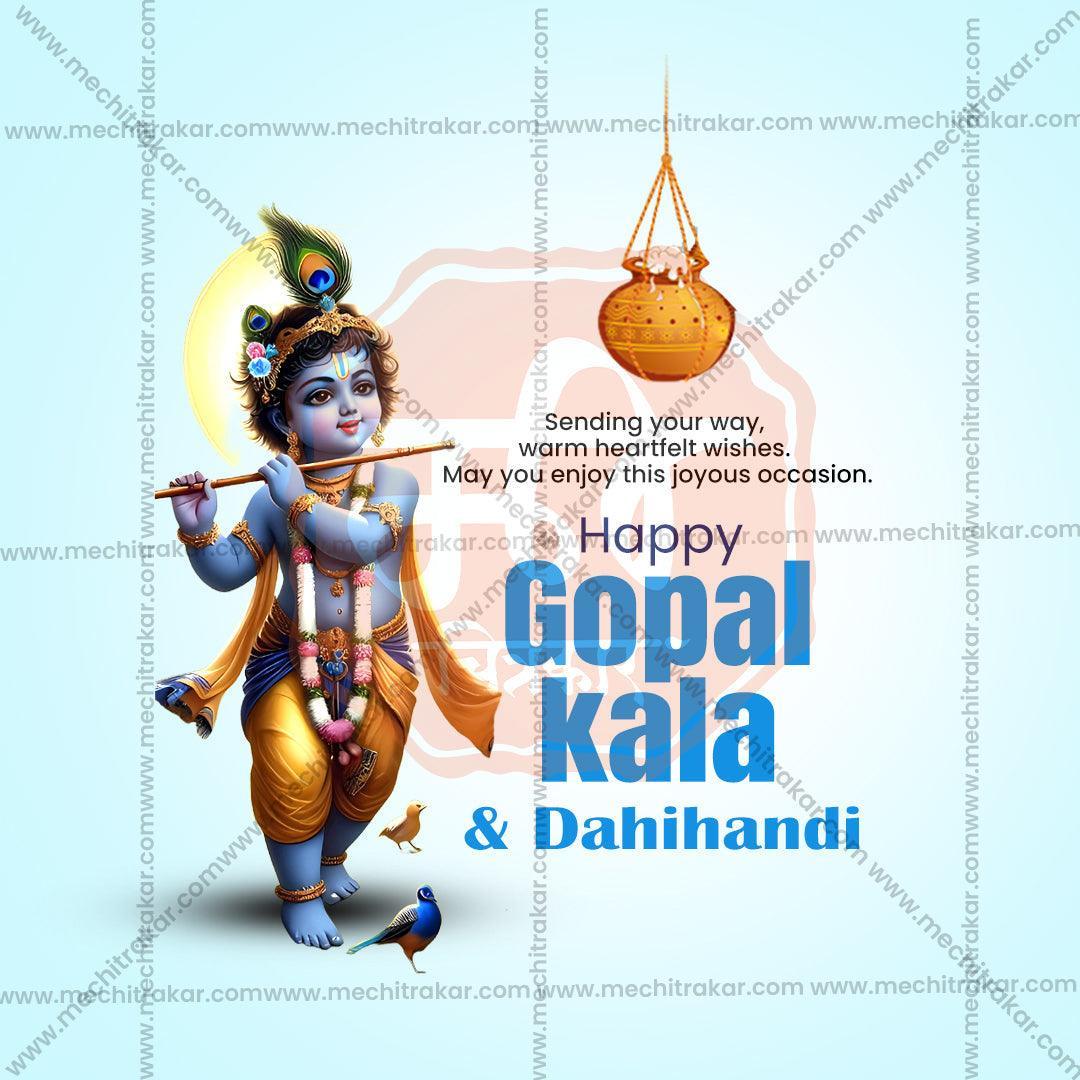 Creative Gopalakala Festival Poster in Marathi, Hindi, and English - Editable PSD  by Me Chitrakar