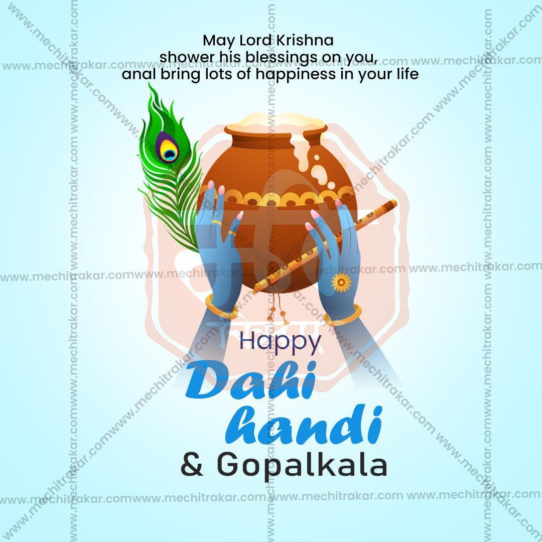 Stunning Gopalakala Festival Banner in Marathi, Hindi, and English - Editable PSD  by Me Chitrakar
