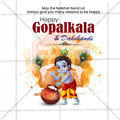 Beautiful Gopalakala Event Poster in Marathi, Hindi, and English - High-Quality Editable PSD  by Me Chitrakar