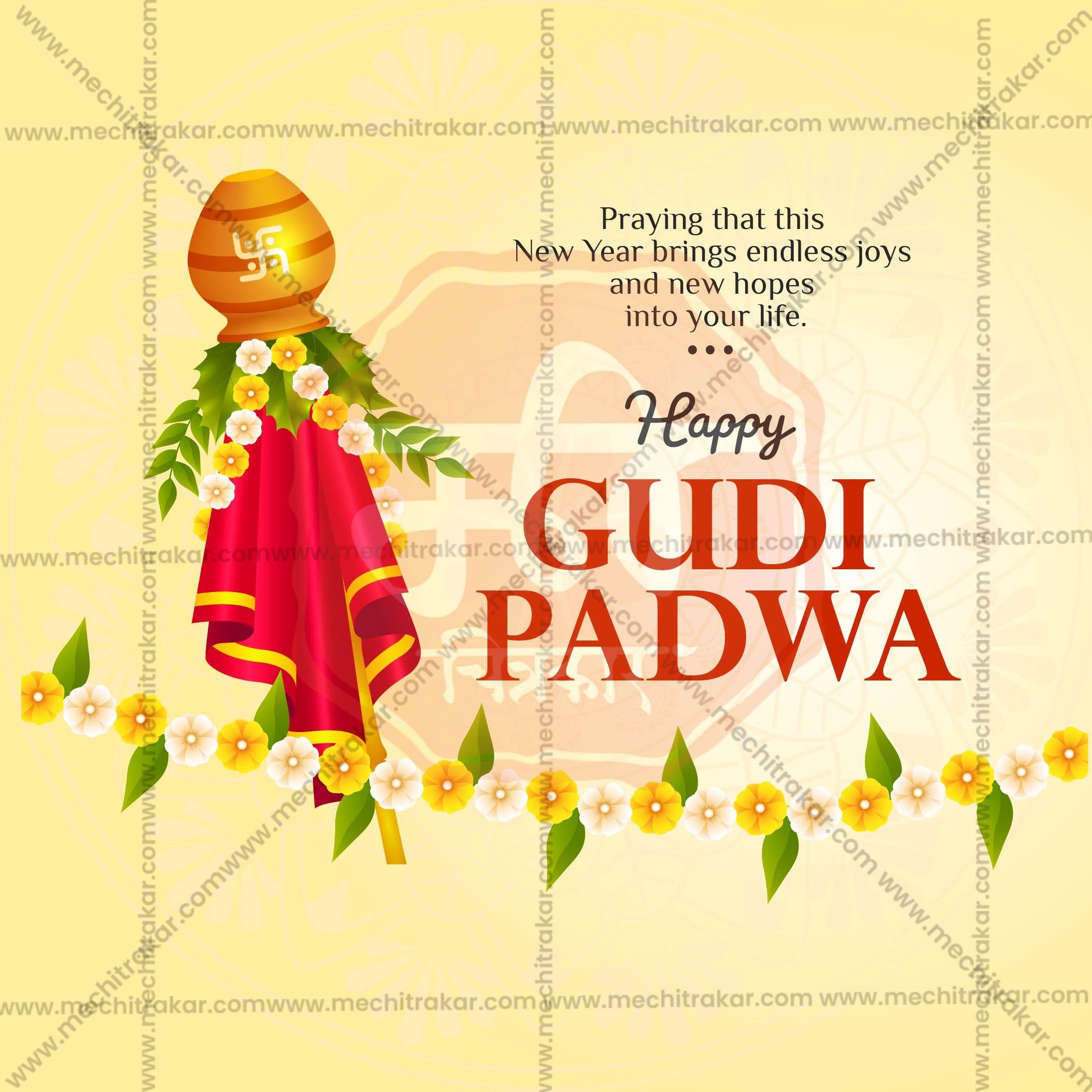 Gudi Padwa Social Media Template | English PSD | Me Chitrakar 0325-6