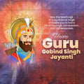 Professional Guru Gobind Singh Jayanti Template Design in Marathi, Hindi, and English - High-Quality Editable PSD and JPG by Me Chitrakar