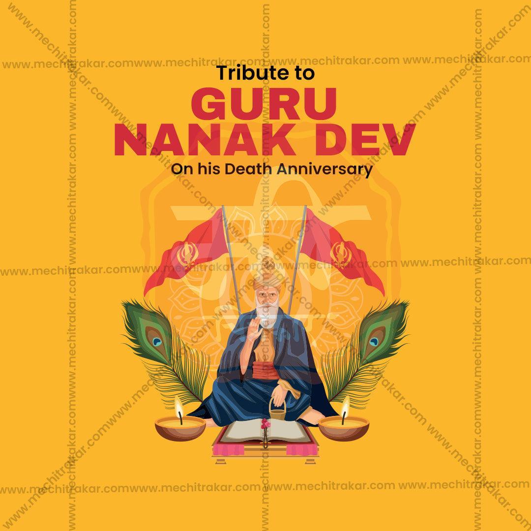 High-Quality Guru Nanak Punyatithi Festival Social Media Post in Marathi, Hindi, and English - PSD  by Me Chitrakar
