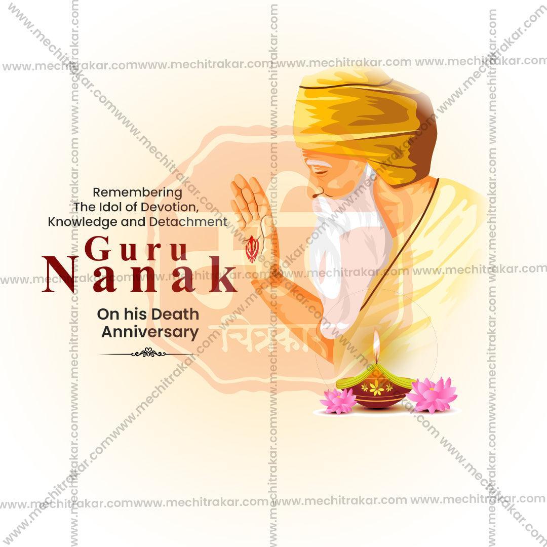 Premium Guru Nanak Punyatithi Festival Invitation in Marathi, Hindi, and English - Editable PSD  by Me Chitrakar