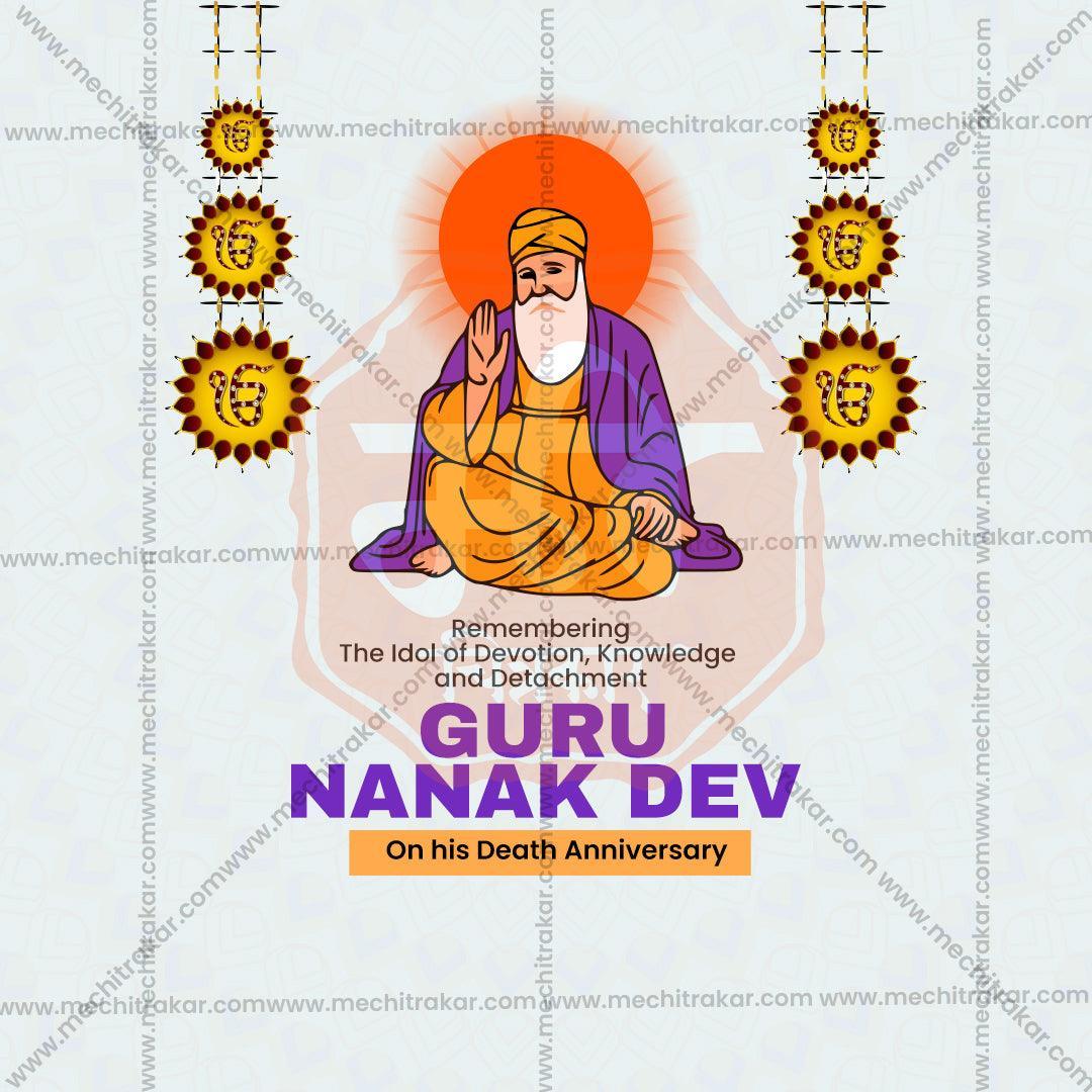 High-Quality Guru Nanak Punyatithi Festival Flyer in Marathi, Hindi, and English - Editable PSD  by Me Chitrakar