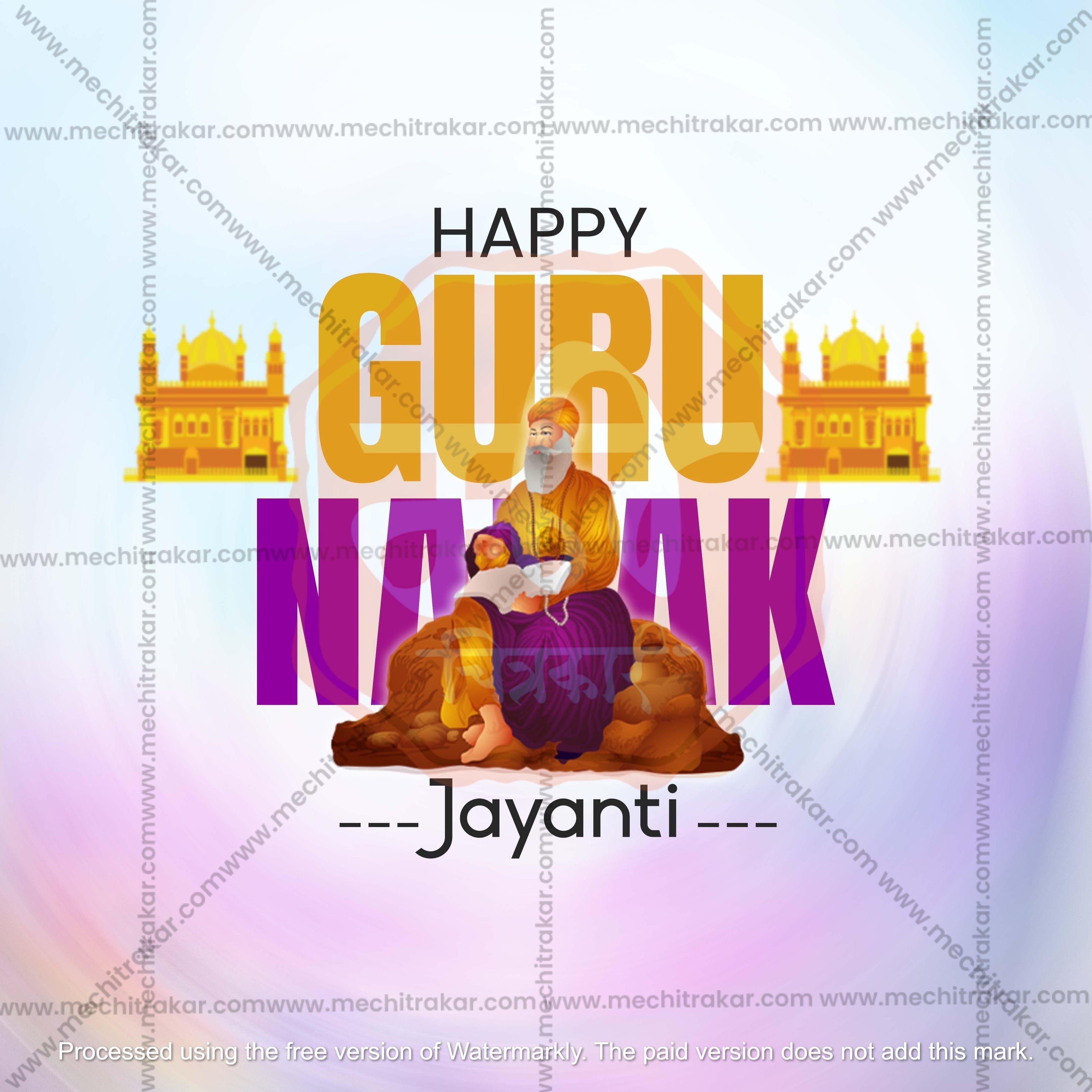 Guru Nanak Jayanti Social Media Template | English PSD | Me Chitrakar 1024-7