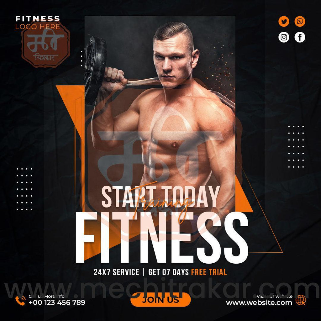 GYM Business Marketing Bundle: 5 Premium English Templates (PSD & PSD)