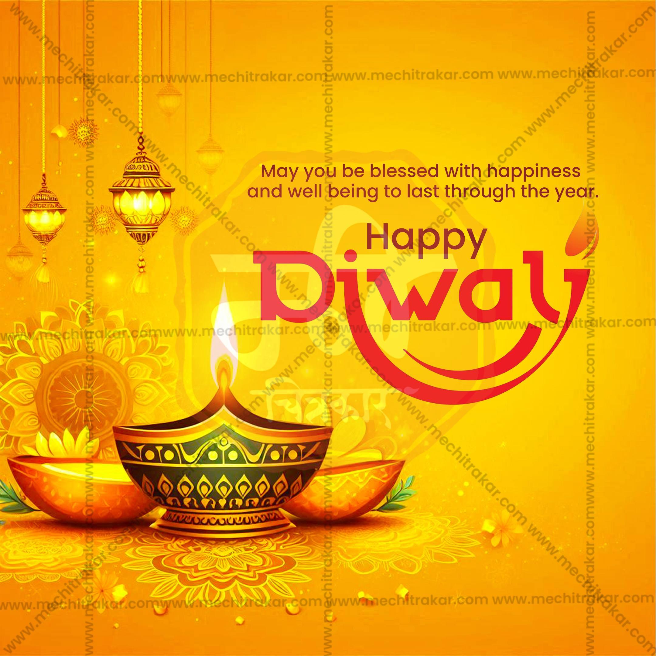 Diwali Social Media Template | English PSD | Me Chitrakar 1024-1