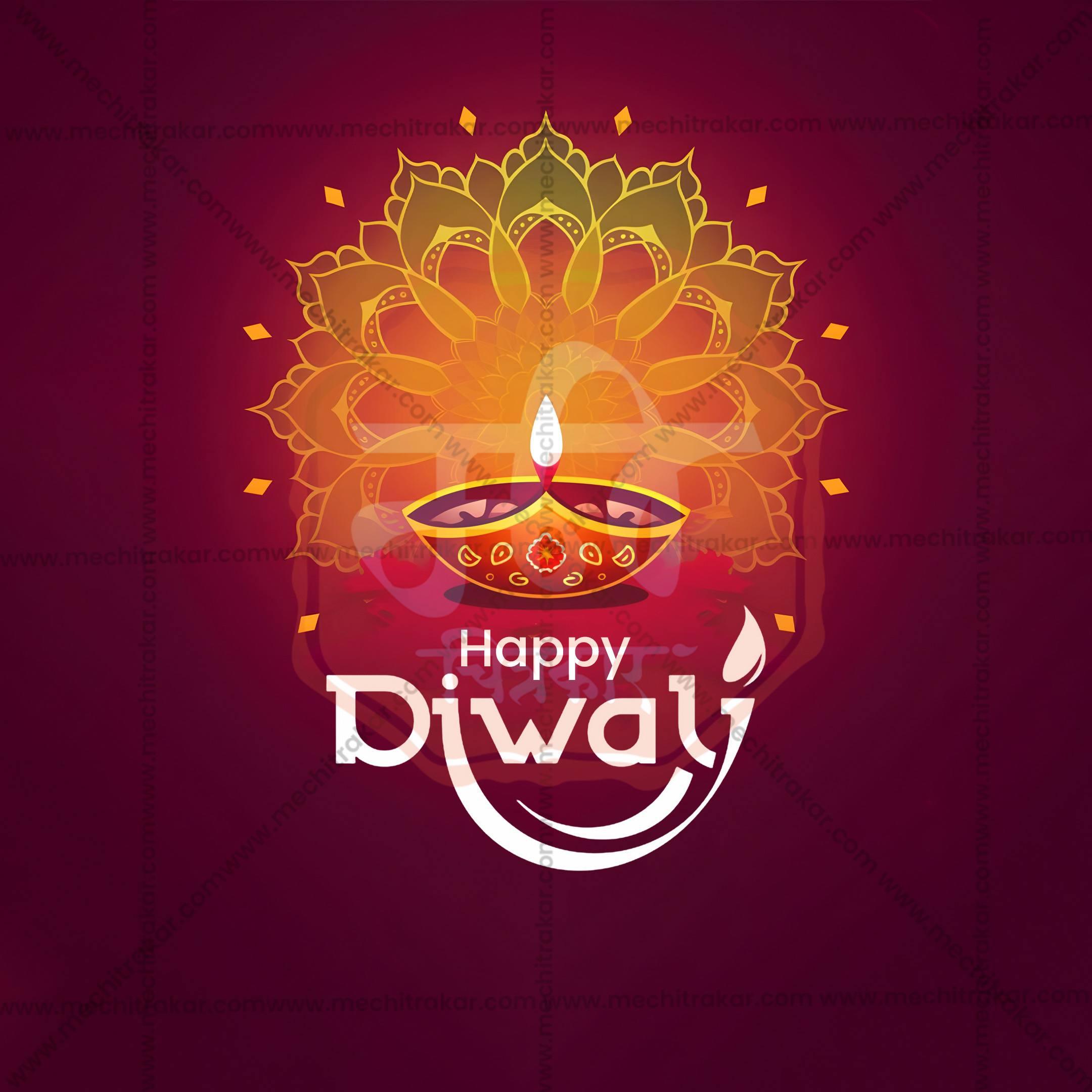 Diwali Social Media Template | English PSD | Me Chitrakar 1024-10
