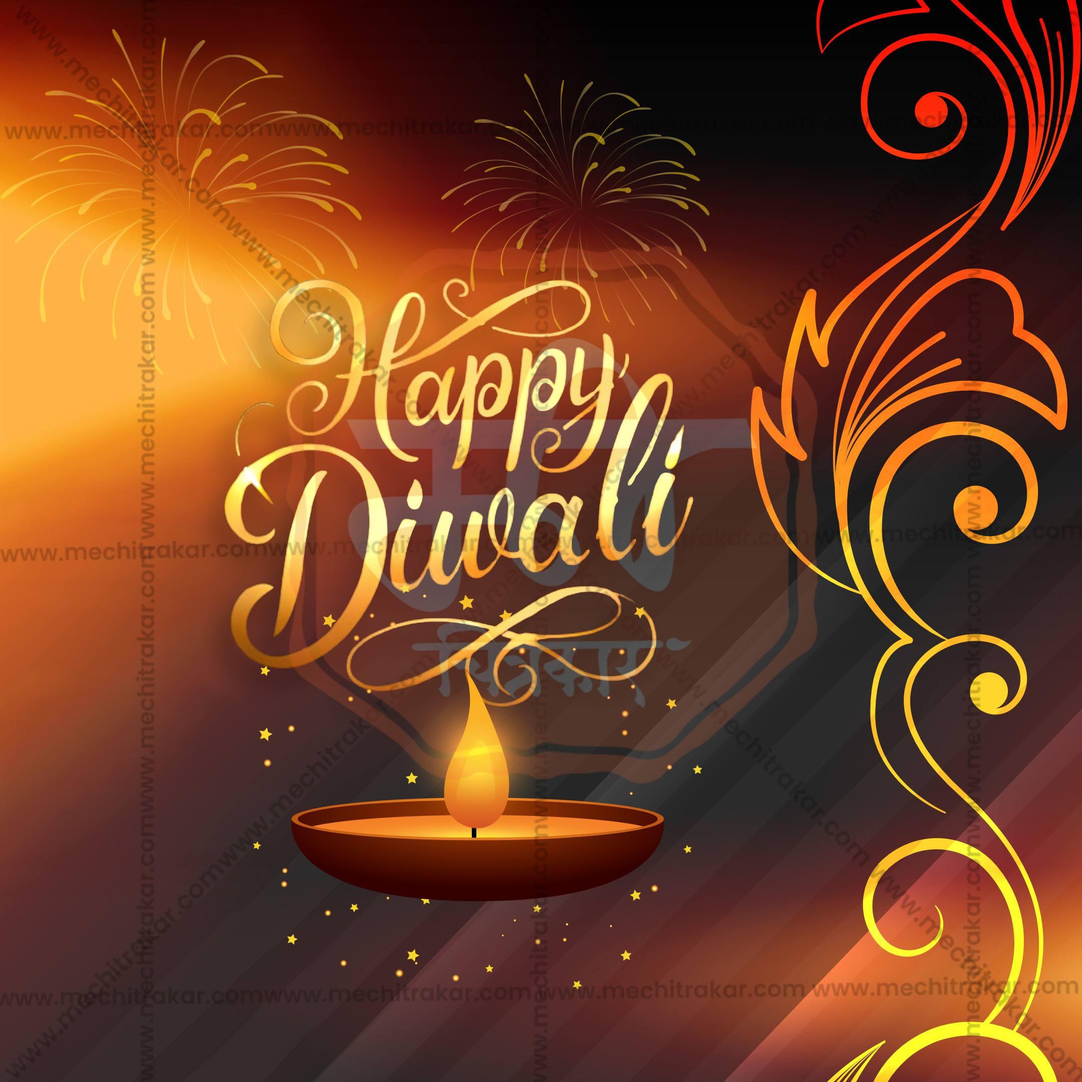 Diwali Social Media Template | English PSD | Me Chitrakar 1024-2