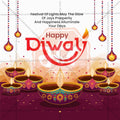 Diwali Social Media Template | English PSD | Me Chitrakar 1024-6