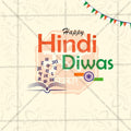 Creative Hindi Day Festival Poster in Marathi, Hindi, and English - Editable PSD  by Me Chitrakar