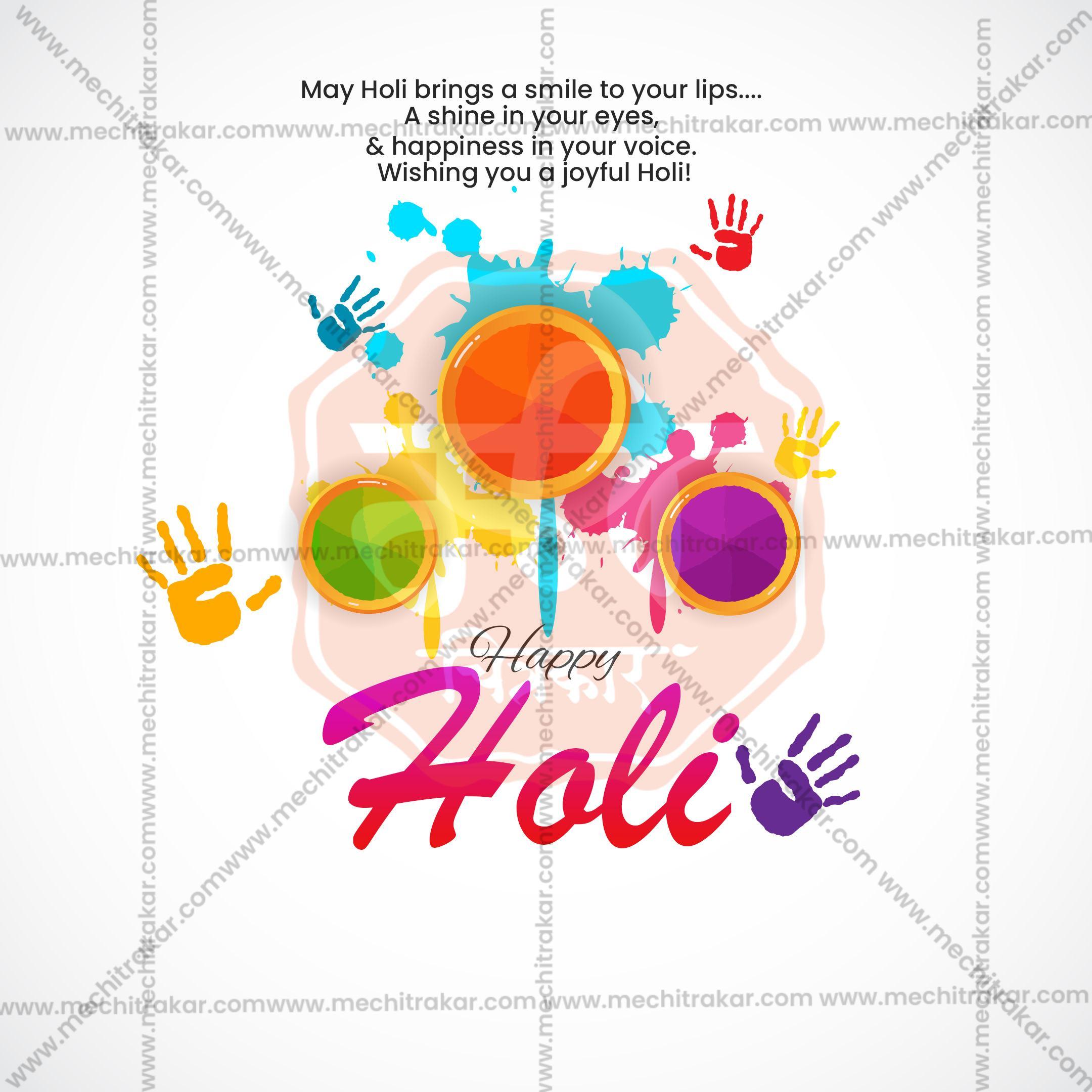 Holi Social Media Template | English PSD | Me Chitrakar 0325-10