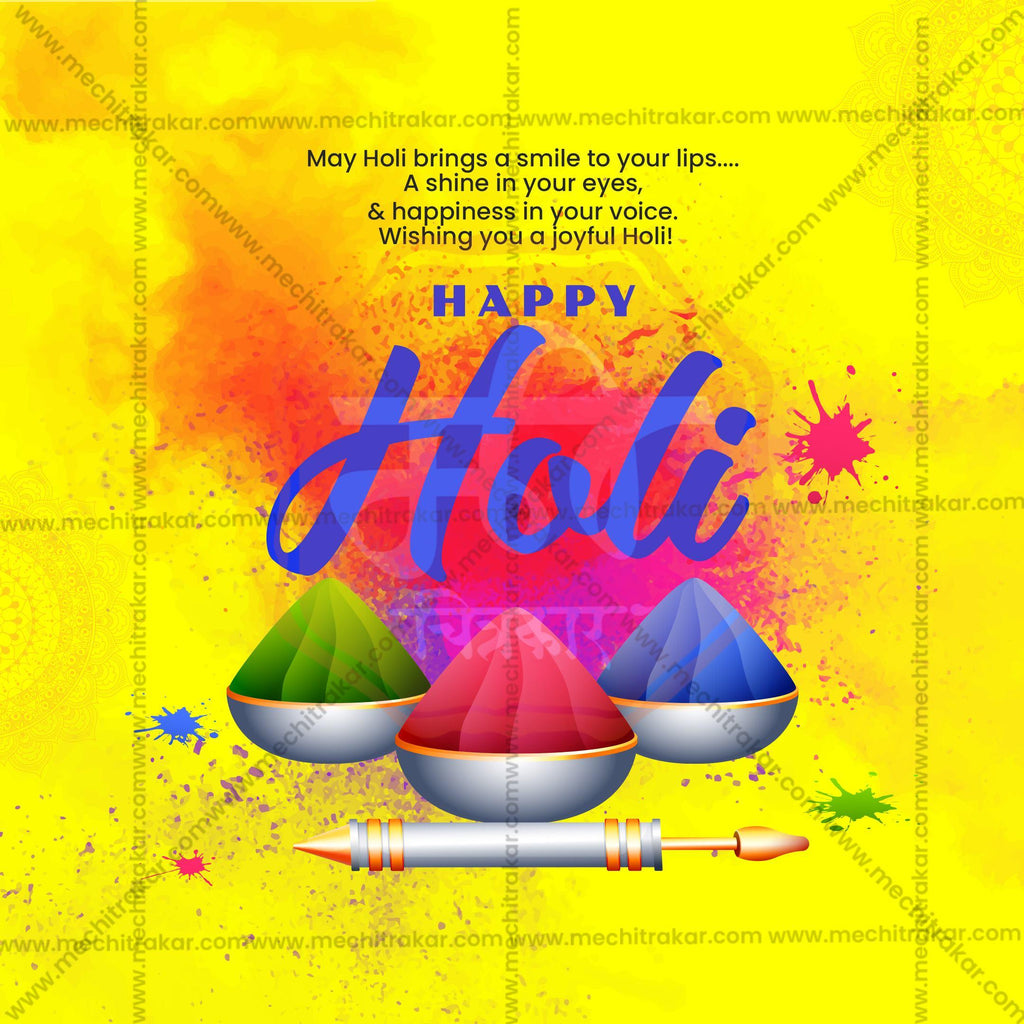 Holi Social Media Templates | 10 PSD Bundle No.1 (English) | Me Chitrakar-0325
