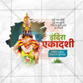 Attractive Indira Ekadashi Festival Banner in Marathi, Hindi, and English - PSD  by Me Chitrakar