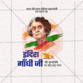 Creative Indira Gandhi Smrutidin Festival Poster in Marathi, Hindi, and English - Editable PSD by Me Chitrakar