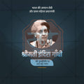 High-Quality Indira Gandhi Smrutidin Festival Social Media Post in Marathi, Hindi, and English - PSD by Me Chitrakar